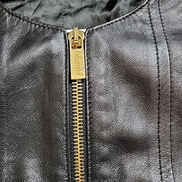 Blumarine Blugirl Black Lamb Leather Jacket Moto Motorcycle Made in Italy Medium - Picture 6 of 13